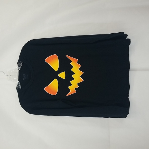 The Children's Place Other - THE CHILDREN'S PLACE Boy's Halloween Pumpkin Graphic Tee - Black